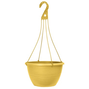 Grower Select 13.00 Everest Hanging Basket, With 18in Hanger, Blush Sunglow, 64 per Case, 12.99in OD x 7.48in H, 2.8 Gallon