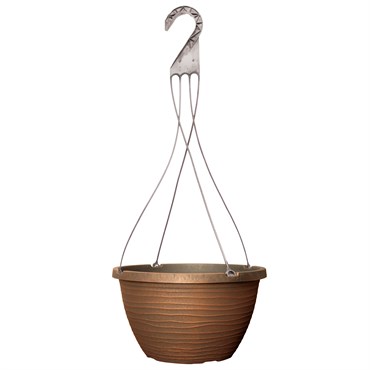 Grower Select 12.00 Dune Hanging Basket with Hanger Warm Copper 50/CS