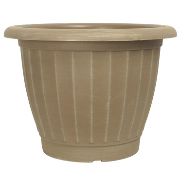 Grower Select 21.00 Castella Planter ACP Aged Cappuccino 12.6gal 15/CS - 21in OD x 15in H