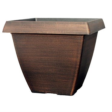 Grower Select 14.50 Square Cove Planter Warm Copper 20/CS