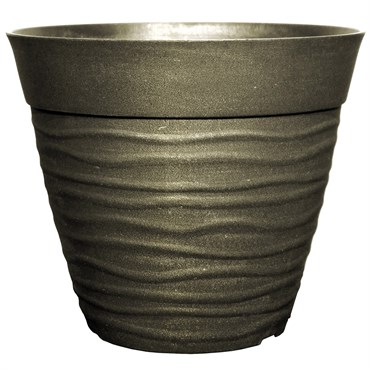 Grower Select 12.00 Dune Flat Rim Planter Brushed Champagne 25/CS