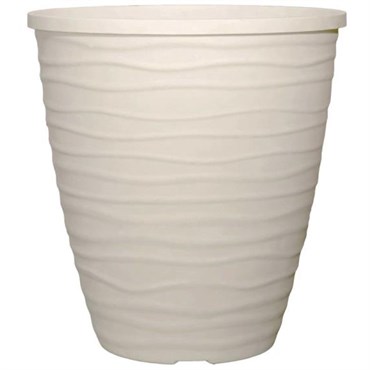 Grower Select 14.00 Tall Dune Planter White 6.6gal 14/CS - 14in OD X 15in H