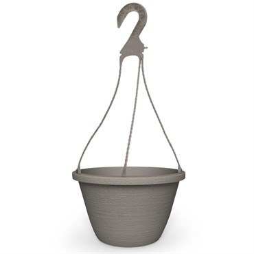 Grower Select 11.00 Zealand Hanging Basket Cool Grey 50/CS, 11in OD x 6.34in H, 1.55 Gallons