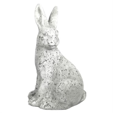 MCarr 14.2" Tall Rabbit Facing Left White
