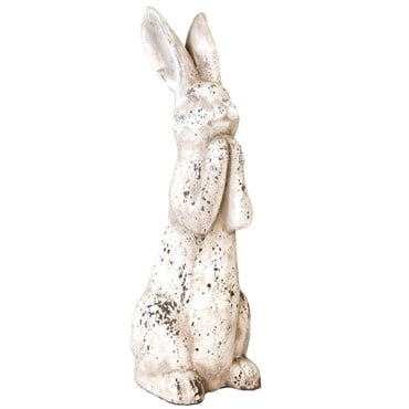 MCarr 19.3" Small Praying Rabbit Antique White