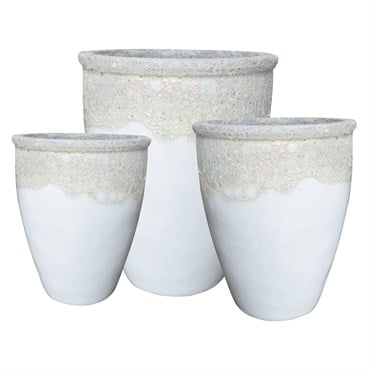 MCarr 6pc Aquapot Planter Pallet Volcanic White