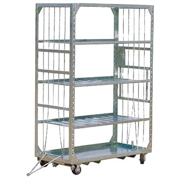 GS HI-CUBE TRANSPORT CART 5 ADJ SHELVES