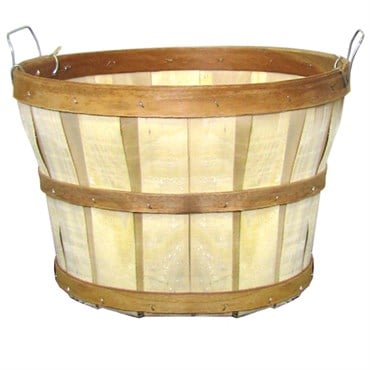 Grower Select Half Bushel Basket With 2 Loop Handle Natural 12/CS 27CS/PL