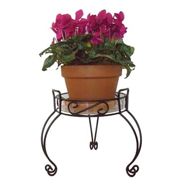 Deer Park 13" Combo Top Plant Stand Black