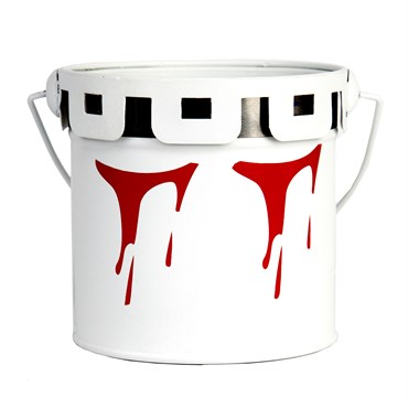 Gardener Select 4" Zinc Paint Pattern Planter Red 3.9"x3.9"x3.7"