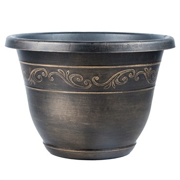 Grower Select 14.00 Kacey Planter Gold Wash 18 Liter 4.76gal 24/CS - 15.98in OD x 11.22in H