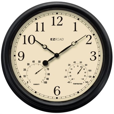 Headwind 15" EZ Read In/Out Clock Black