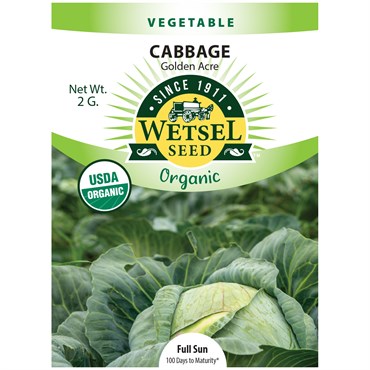 Organic, Golden Acre Cabbage 2gram