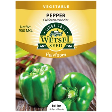 HEIRLOOM, CALIF WONDER PEPPER 900 MG