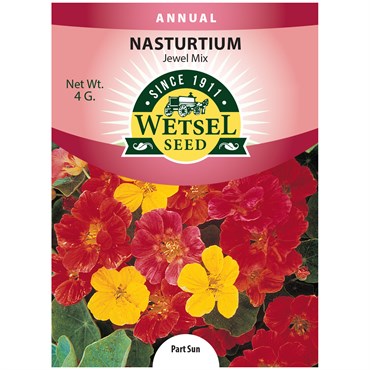 Nasturtium, Jewel Mix - 4 Gram
