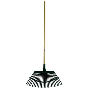 Flexrake Lawn Rake 19" Steel Head 48" Wood Handle