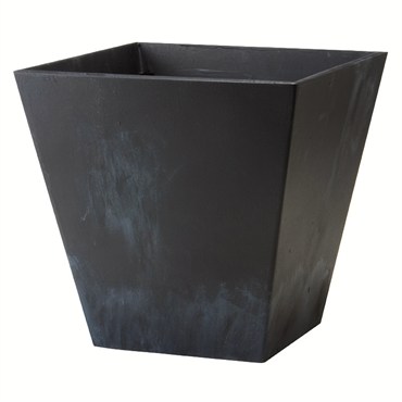 Artstone Ella 8" Square Planter Black