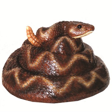 MCarr Rattler Snake Resin Statue
