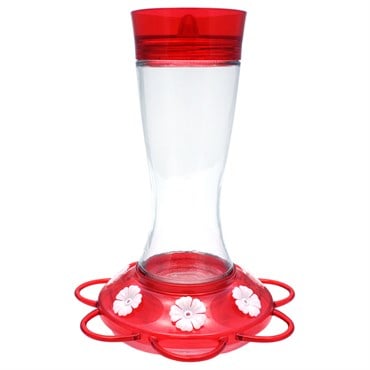 Classic 20oz Garnet Glass Hummingbird Feeder 7 Ports
