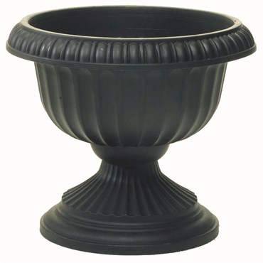 Grecian 12" Urn Black