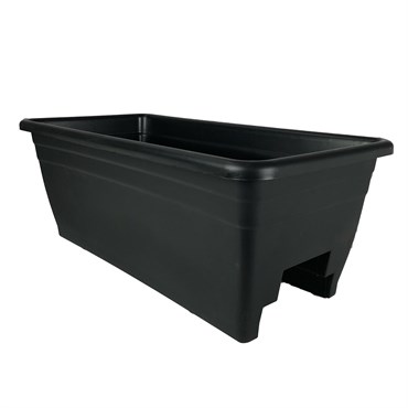 HC 24" Deck Rail Box Planter Black