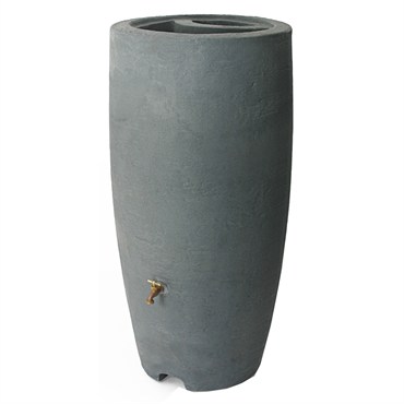 Algreen 80gal Athena Rain Barrel Charcoal Stone