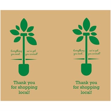Paper Trunk Liner 38" Thank You 300 Sheets 1100ft Roll Cut to Size