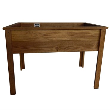 Heritage Wood Planter Box w/ Legs 18"x36"x28" Stained Walnut