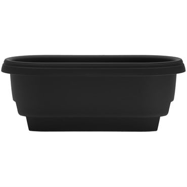 Bloem 12" Deck Rail Planter Black
