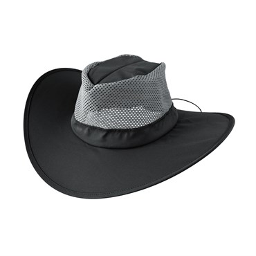 TPH Black Hat w/ Charcoal Mesh Poly Blend