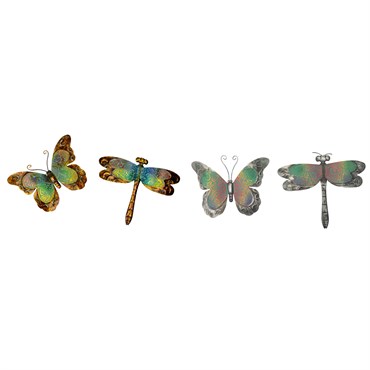 VCS 9" Verdigris Butterfly And Dragonfly