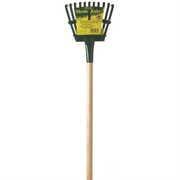 Flexrake Shrub Rake w/ 8" Head 48" Wood Handle