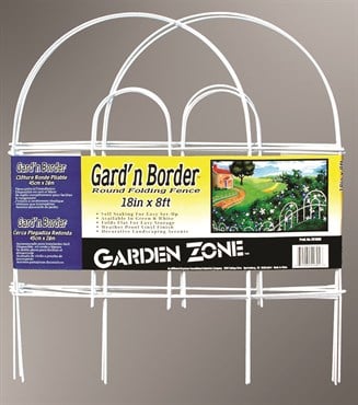 Origin Point 18"x8' White Round Folding Fence