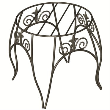 Panacea 10" Plant Stand With Finial Black