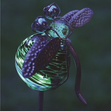 E-V Illuminarie Dragonfly Stake 36" Tall W/ 4" Globe