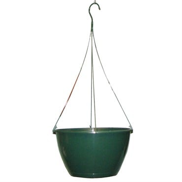 BLD 12" SL Hanging Basket with 19" Flex Hanger Green 25/CS