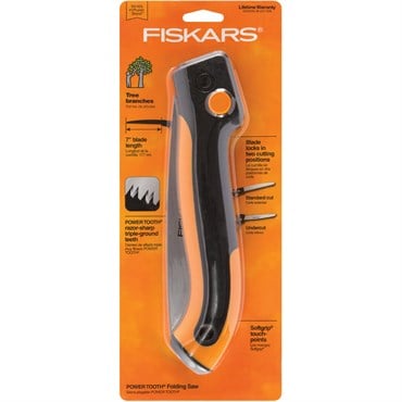 Fiskars PowerTooth Softgrip Folding Saw 7"' Blade