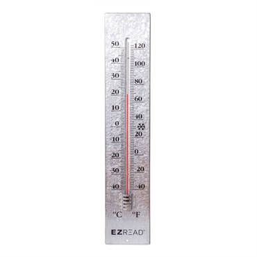 Headwind 22.5" EZ Read Metal Thermometer Antique Aluminum