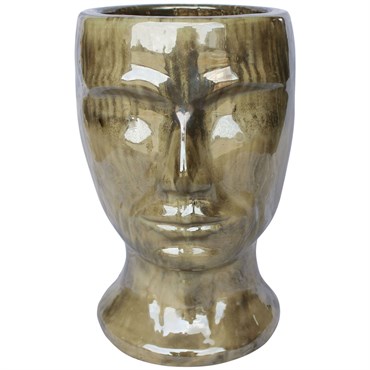 MCarr 18.1" Male Statue Planter Brown Cream