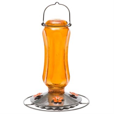 Perky Pet 16oz Carnival Glass Vintage Oriole Feeder