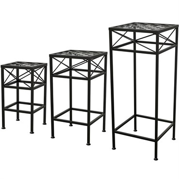 Panacea Nested Cross Hatch Plant Stand