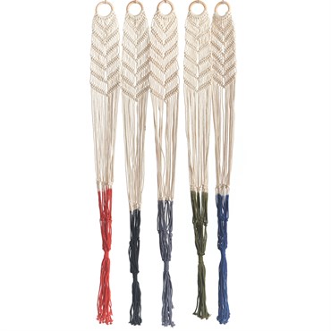 Primitive 48" Macrame Plant Hammock Assorted