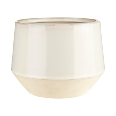 SSI Farmhouse 5.5" Tapered Crock White