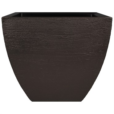 Tusco 16" Modern Square Planter Espresso