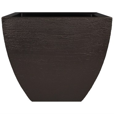 Tusco 20" Modern Square Planter Espresso