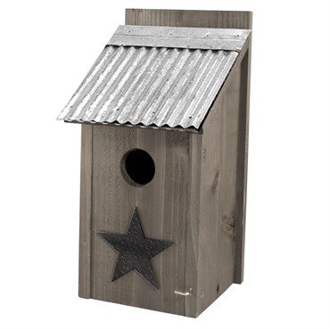 Woodlink Rustic Farmhouse Bluebird House Galvanized Roof