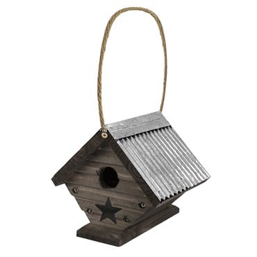 Woodlink Rustic Farmhouse Wren House with Galvanized Roof