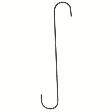 Panacea 8" Black Garden S Hook 2pk