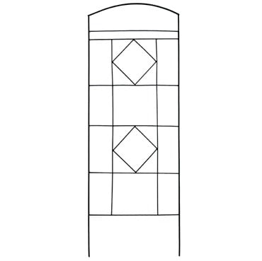 AGW 65"x25" Arch Trellis Black