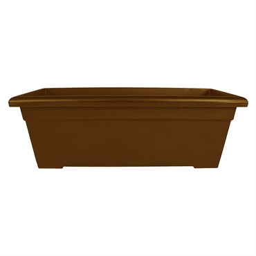 HC 28" Romana Deck Planter Chocolate Akro Mils